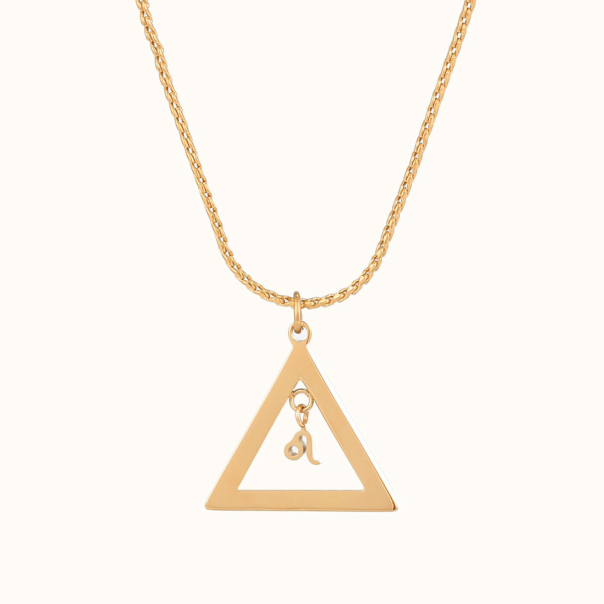 Fire meets Leo necklace
