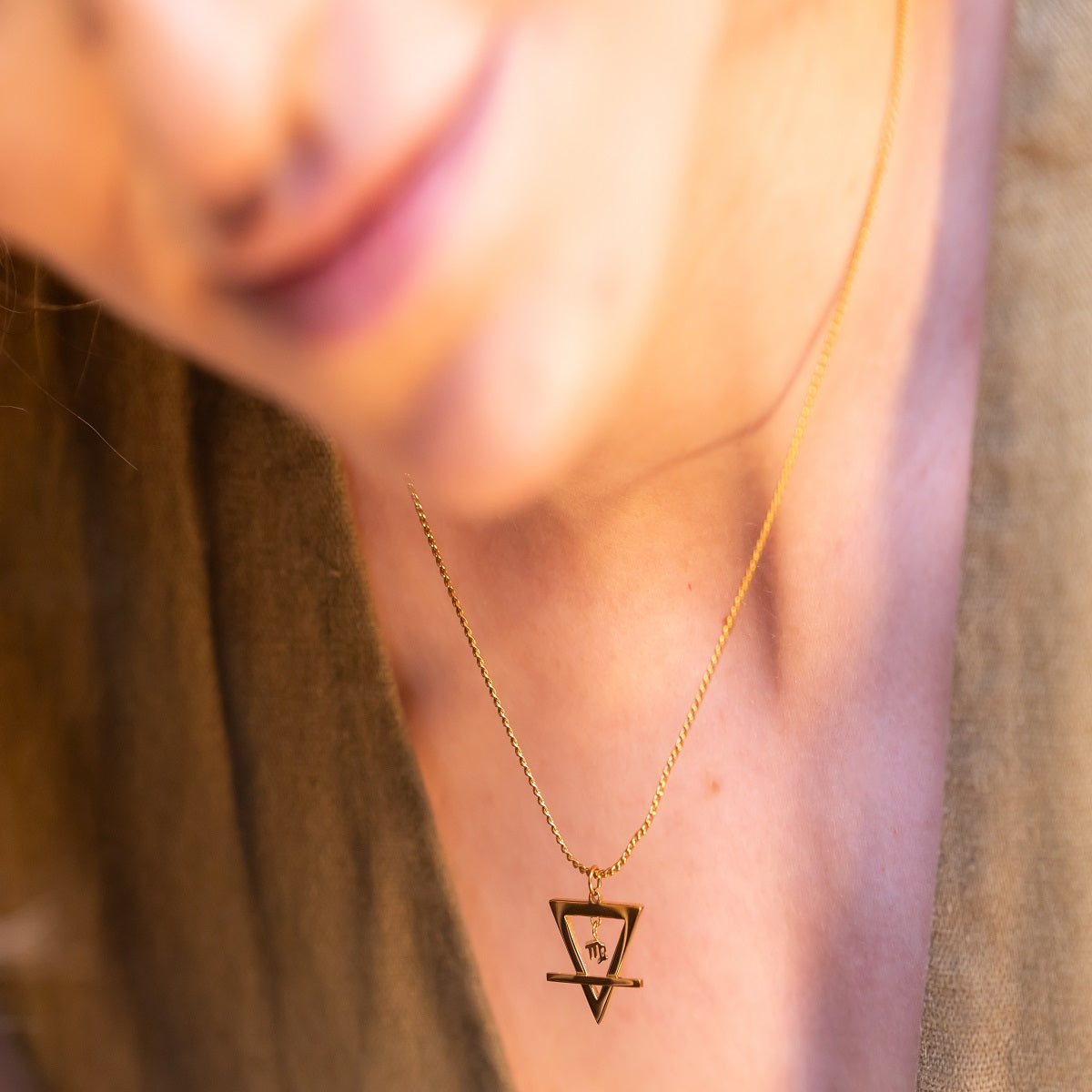 Earth meets Virgo necklace