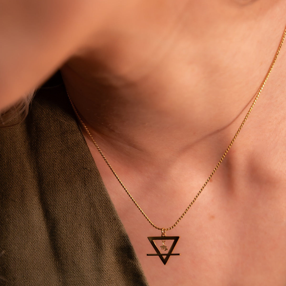 Earth meets Virgo necklace