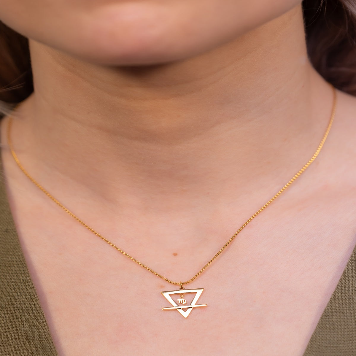 Earth meets Virgo necklace