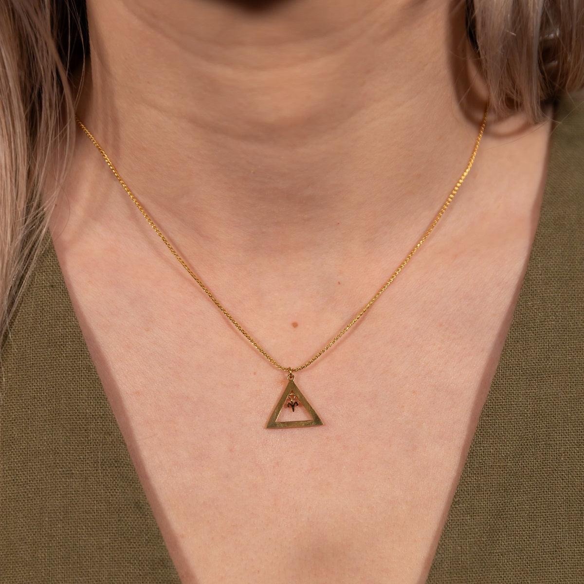 Fire meets Aries necklace